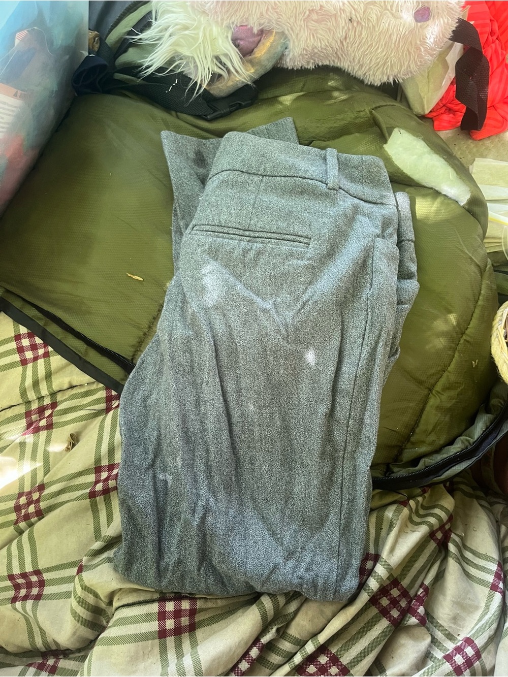 Woman’s Gray Dress Pants - Classic Tailored Trousers